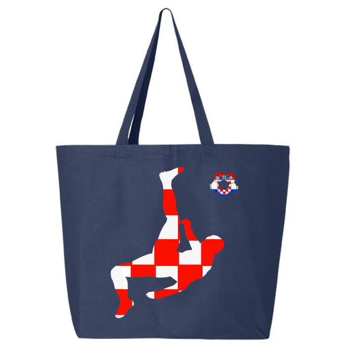 Croatia Croatian Soccer Player Croatian Pride Croatian Flag 25L Jumbo Tote