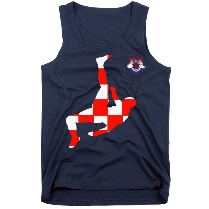 Croatia Croatian Soccer Player Croatian Pride Croatian Flag Tank Top