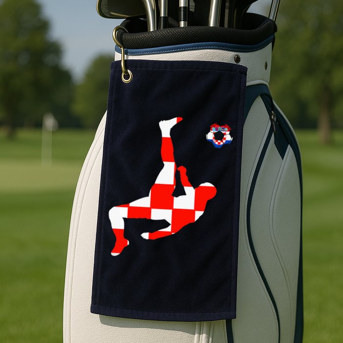 Croatia Croatian Soccer Player Croatian Pride Croatian Flag Golf Towel