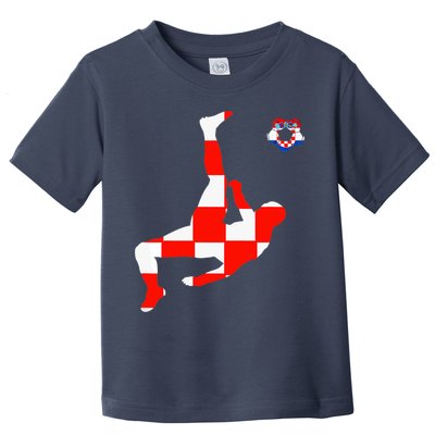 Croatia Croatian Soccer Player Croatian Pride Croatian Flag Toddler T-Shirt