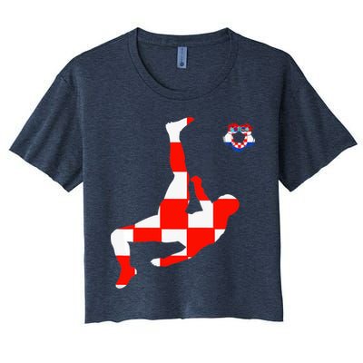 Croatia Croatian Soccer Player Croatian Pride Croatian Flag Crop Top