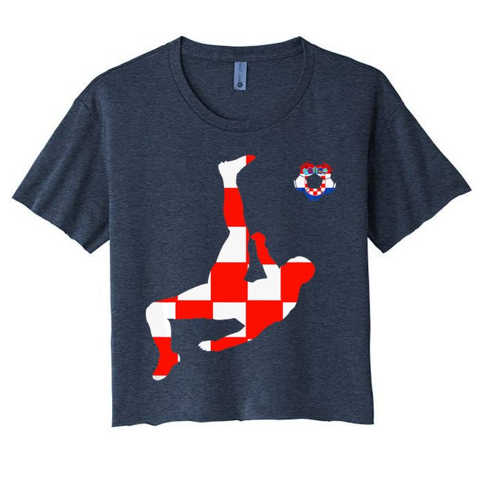 Croatia Croatian Soccer Player Croatian Pride Croatian Flag Crop Top