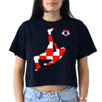 Croatia Croatian Soccer Player Croatian Pride Croatian Flag Crop Top