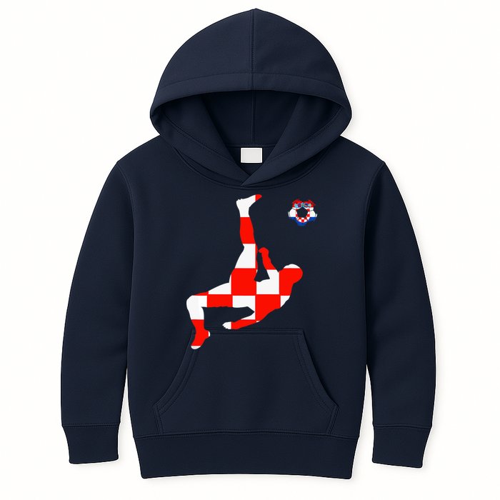 Croatia Croatian Soccer Player Croatian Pride Croatian Flag Kids Hoodie
