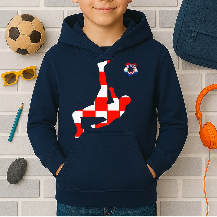 Croatia Croatian Soccer Player Croatian Pride Croatian Flag Kids Hoodie