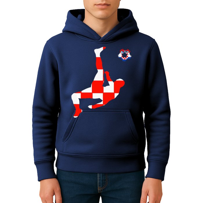 Croatia Croatian Soccer Player Croatian Pride Croatian Flag Kids Hoodie