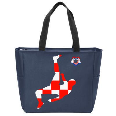 Croatia Croatian Soccer Player Croatian Pride Croatian Flag Zip Tote Bag