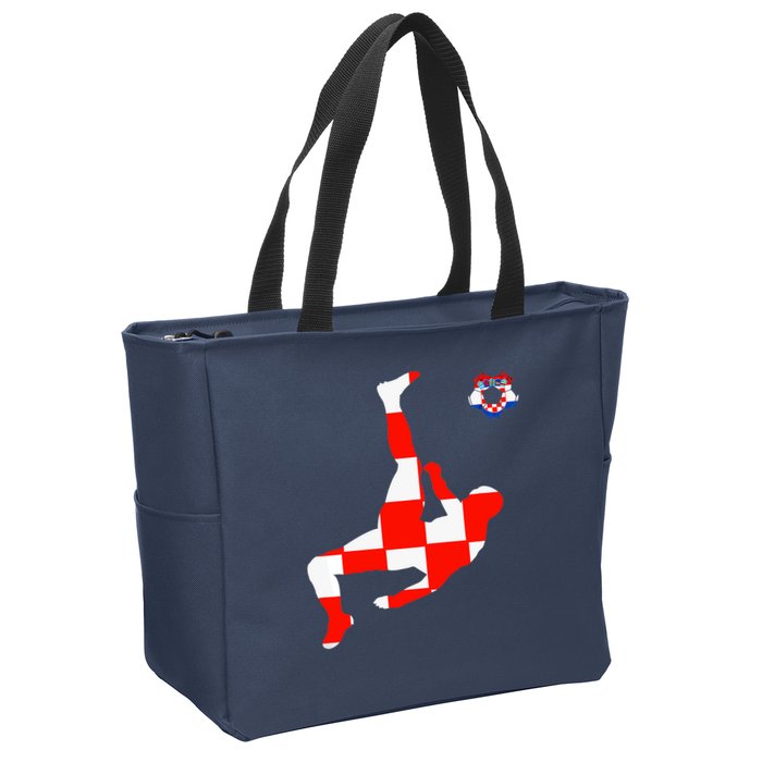 Croatia Croatian Soccer Player Croatian Pride Croatian Flag Zip Tote Bag