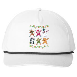 Cool Christmas Squad Dabbing Clothes Xmas Holiday Gift Ideas Gift Snapback Five-Panel Rope Hat