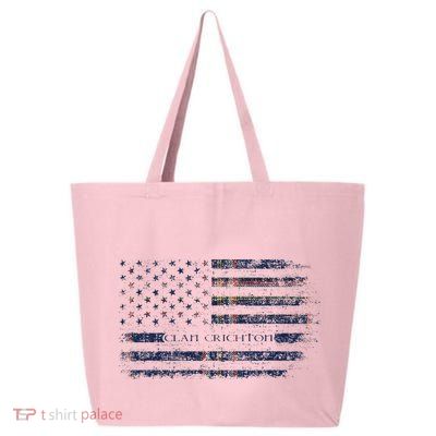 Clan Crichton Scottish Tartan Us Flag Kilt Scotland 25L Jumbo Tote