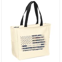 Clan Crichton Scottish Tartan Us Flag Kilt Scotland Zip Tote Bag