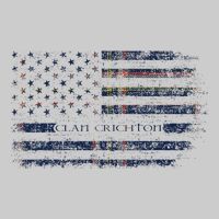 Clan Crichton Scottish Tartan Us Flag Kilt Scotland Tie-Dye T-Shirt