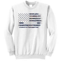 Clan Crichton Scottish Tartan Us Flag Kilt Scotland Sweatshirt