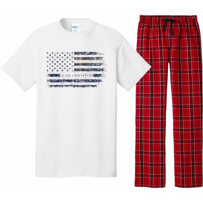 Clan Crichton Scottish Tartan Us Flag Kilt Scotland Pajama Set