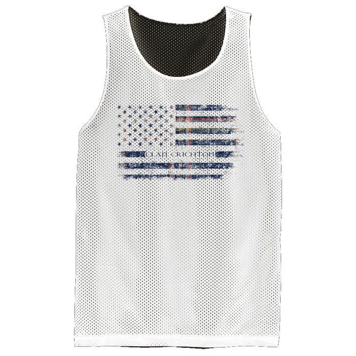 Clan Crichton Scottish Tartan Us Flag Kilt Scotland Mesh Reversible Basketball Jersey Tank