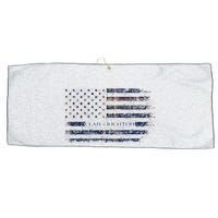 Clan Crichton Scottish Tartan Us Flag Kilt Scotland Large Microfiber Waffle Golf Towel