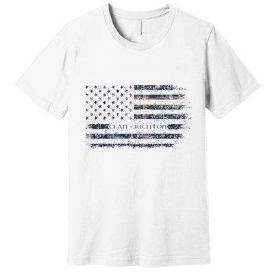 Clan Crichton Scottish Tartan Us Flag Kilt Scotland Premium T-Shirt