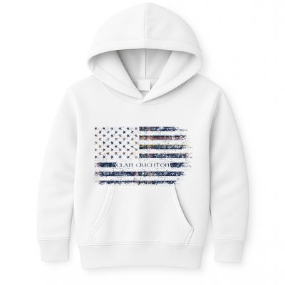Clan Crichton Scottish Tartan Us Flag Kilt Scotland Kids Hoodie