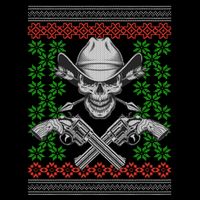 Cool Cowboy Skull Ugly Christmas Sweater Impact Tech Backpack