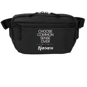 Choose Common Sense Over Nonsense Kamala Harris Crossbody Pack