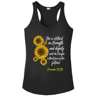 Cute Christian Sunflower Gift Best Religious Moms Cool Gift Ladies PosiCharge Competitor Racerback Tank