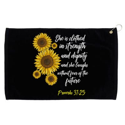 Cute Christian Sunflower Gift Best Religious Moms Cool Gift Grommeted Golf Towel