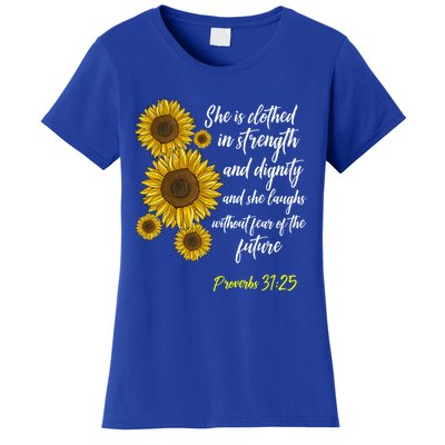 Cute Christian Sunflower Gift Best Religious Moms Cool Gift Women's T-Shirt