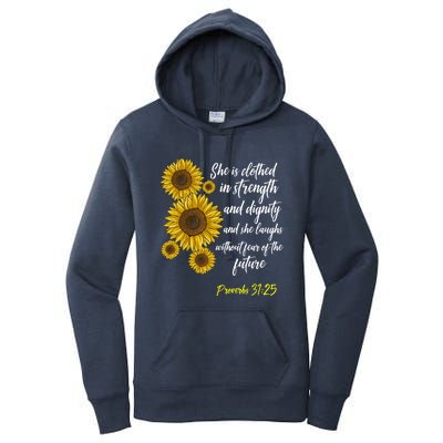 Cute Christian Sunflower Gift Best Religious Moms Cool Gift Women's Pullover Hoodie