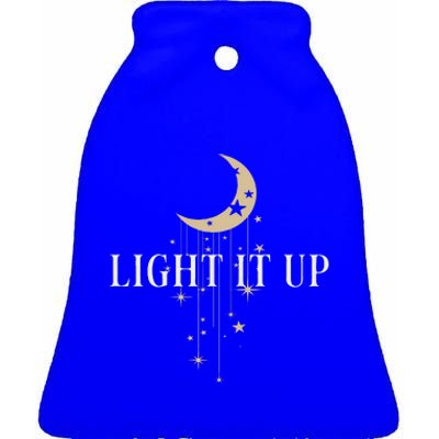 Crescent City Sweater Light It Up Ceramic Bell Ornament