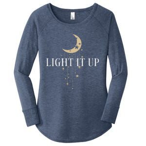 Crescent City Sweater Light It Up Women's Perfect Tri Tunic Long Sleeve Shirt