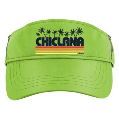 Chiclana Cadiz Spain Retro Tourism Cool Gift Adult Drive Performance Visor