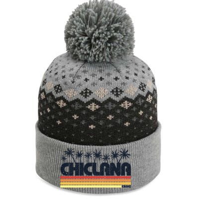 Chiclana Cadiz Spain Retro Tourism Cool Gift The Baniff Cuffed Pom Beanie