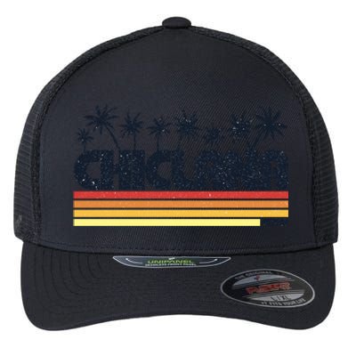 Chiclana Cadiz Spain Retro Tourism Cool Gift Flexfit Unipanel Trucker Cap