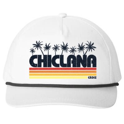 Chiclana Cadiz Spain Retro Tourism Cool Gift Snapback Five-Panel Rope Hat