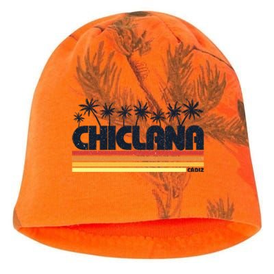 Chiclana Cadiz Spain Retro Tourism Cool Gift Kati - Camo Knit Beanie