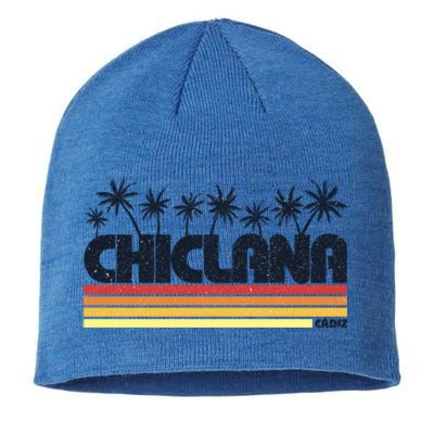 Chiclana Cadiz Spain Retro Tourism Cool Gift Sustainable Beanie