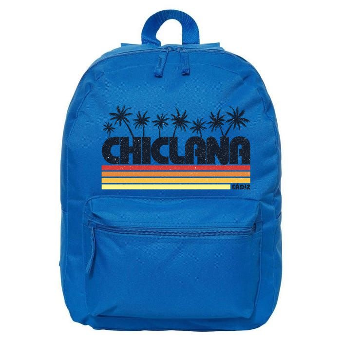 Chiclana Cadiz Spain Retro Tourism Cool Gift 16 in Basic Backpack