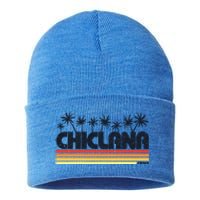 Chiclana Cadiz Spain Retro Tourism Cool Gift Sustainable Knit Beanie