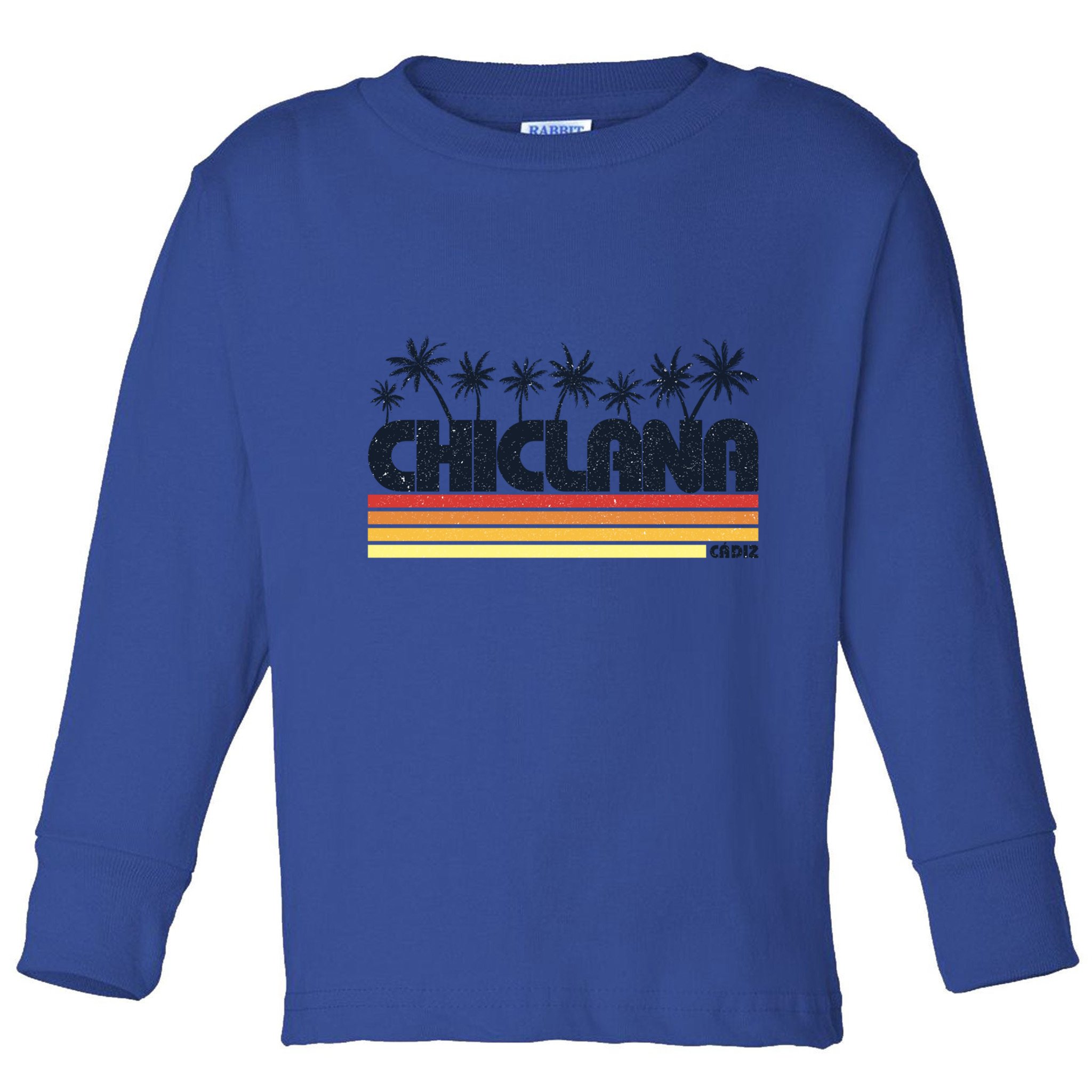 Chiclana Cadiz Spain Retro Tourism Cool Gift Toddler Long Sleeve Shirt