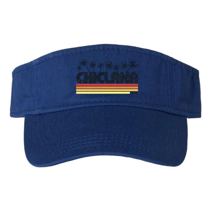 Chiclana Cadiz Spain Retro Tourism Cool Gift Valucap Bio-Washed Visor