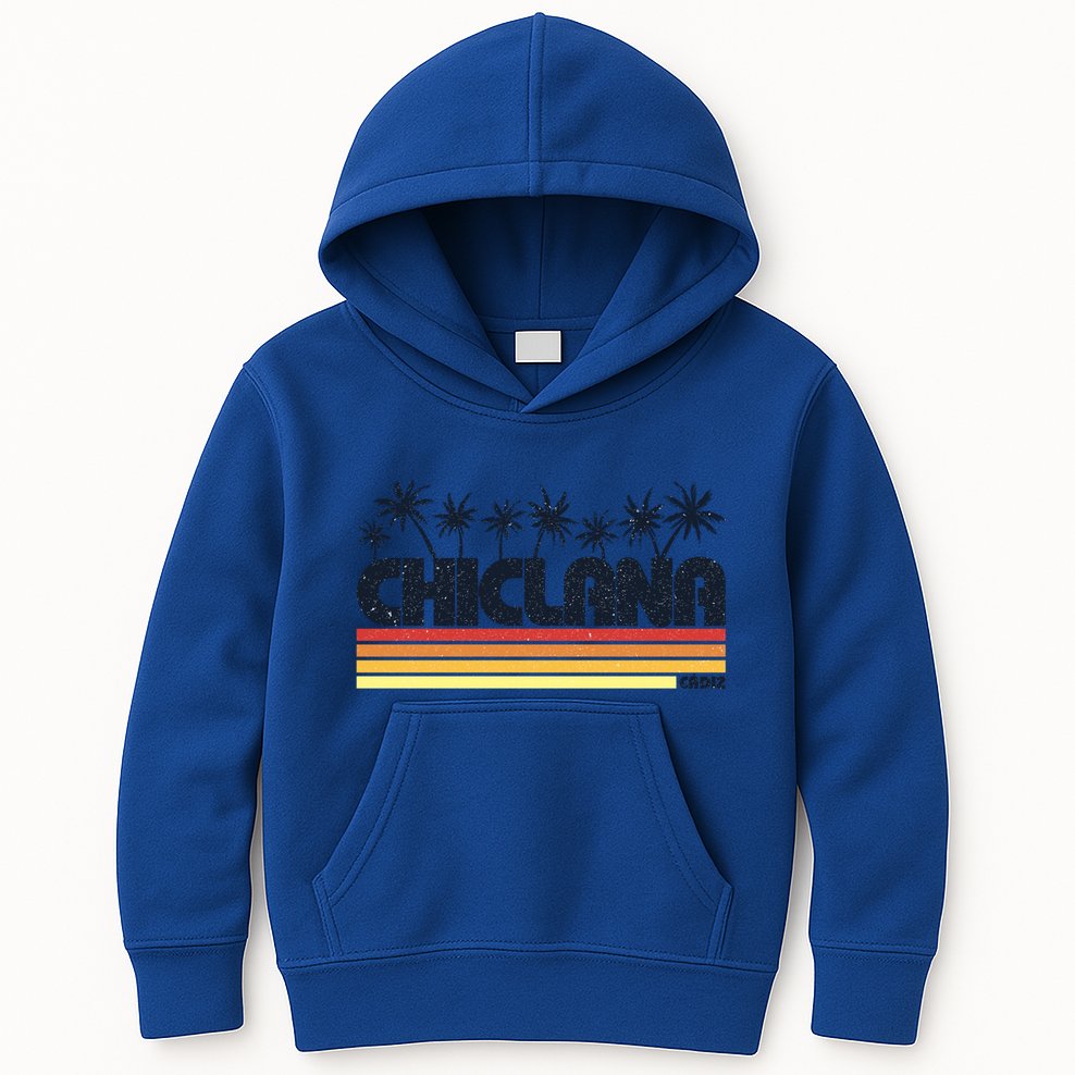 Chiclana Cadiz Spain Retro Tourism Cool Gift Kids Hoodie