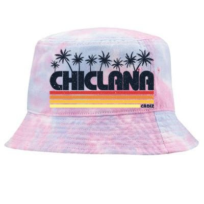 Chiclana Cadiz Spain Retro Tourism Cool Gift Tie-Dyed Bucket Hat