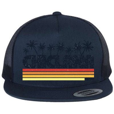 Chiclana Cadiz Spain Retro Tourism Cool Gift Flat Bill Trucker Hat