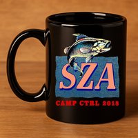 Camp Ctrl SZA fishing 11oz C Handle Ceramic Mug