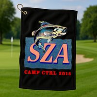 Camp Ctrl SZA fishing Golf Towel