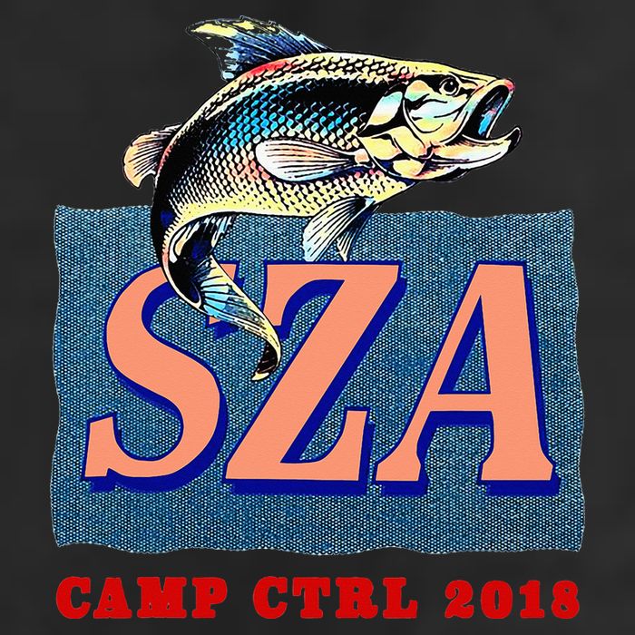 Camp Ctrl SZA fishing Golf Towel