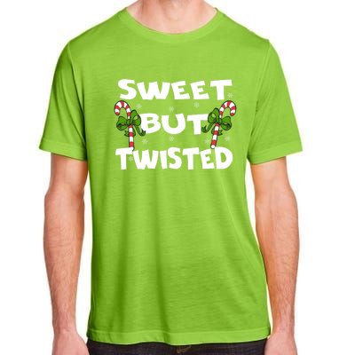 Candy Cane Sweet But Twisted Christmas Xmas Pajama Gift Adult ChromaSoft Performance T-Shirt