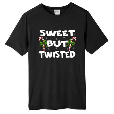 Candy Cane Sweet But Twisted Christmas Xmas Pajama Gift Tall Fusion ChromaSoft Performance T-Shirt