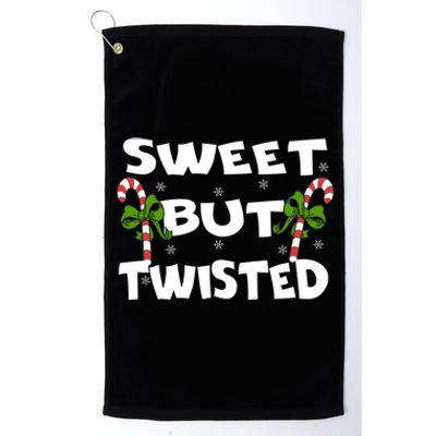 Candy Cane Sweet But Twisted Christmas Xmas Pajama Gift Platinum Collection Golf Towel