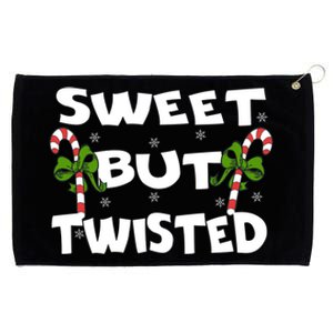 Candy Cane Sweet But Twisted Christmas Xmas Pajama Gift Grommeted Golf Towel